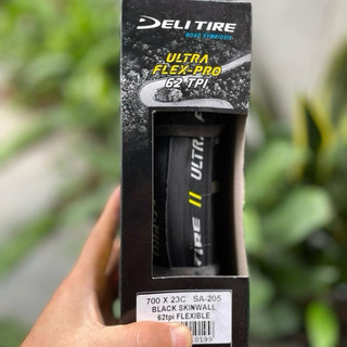 Vỏ/ Lốp Xe Đạp Road Deli Ultra Flex-Pro 700x23-25-28C SA-025 Black SkinWall Gấp Gọn,Talon Mềm Áp Suất 80-102PSI 62TPI