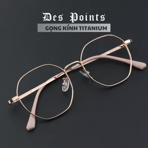 Gọng kính đa giác nữ Despoints chất liệu gọng titanium dẻo, thanh mảnh nhẹ nhàng cá tính
