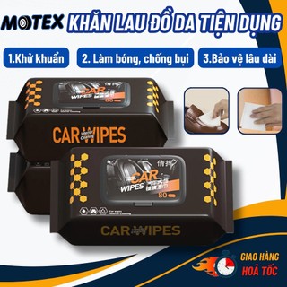Khăn Ướt Lau Nội Thất Ô Tô Làm Sạch & Bảo Vệ, Bảo Dưỡng Và Làm Bóng Nội Thất Ô Tô, Vệ Sinh Đồ Da, Giày,Túi Túi, Áo Da