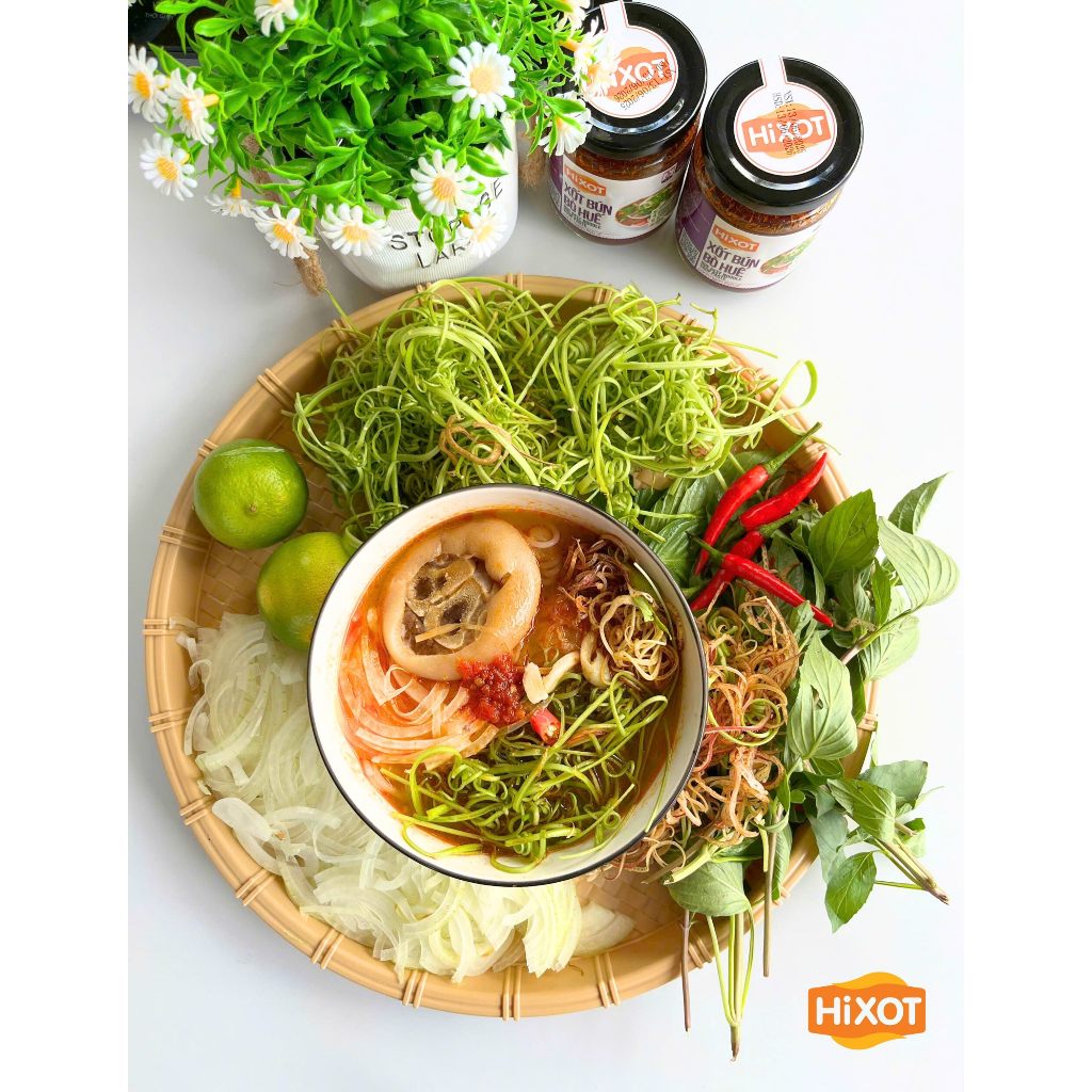 COMBO 2 Sốt Bún Bò Huế HiXOT Hũ 220Gram, gia vị hoàn chỉnh, không cần nêm nếm, thơm ngon đậm vị
