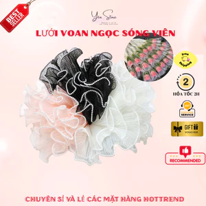 Lưới Voan Sóng Viền Ngọc Hàn Quốc Dùng Gói Hoa, Làm Đồ Handmade, Trang Trí- YÊN STORE DIY