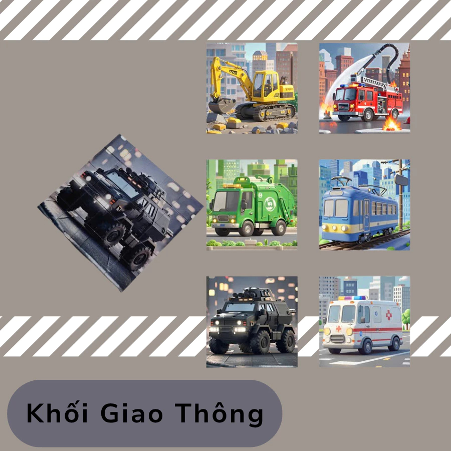 Combo 3 Hộp Đồ Chơi Xếp Hình Nam Châm Cho Bé Hình ĐỘNG VẬT, PHƯƠNG TIỆN, ĐẠI DƯƠNG - đồ chơi phát triển trí tuệ cho bé
