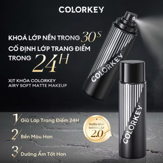 [Colorkey] Xịt Khóa Nền COLORKEY Kiểm Soát Kiềm Dầu, Hỗ Trợ Cấp Ẩm, Cho Lớp Nền Lâu Trôi Tự Nhiên 100ml