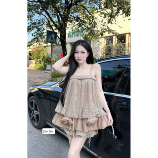 Sét ren 2 dây bling phối hoa kèm ảnh thật 💯💝đi CHƠI, đi LÀM ,đi du lịch sang chảnh, xinh XINH đẹp tuyệt vời !!😘