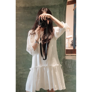 Tana dress - Đầm babydoll xô hoa tay lửng Ma Vie