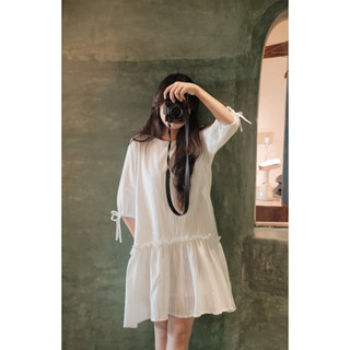 Tana dress - Đầm babydoll xô hoa tay lửng Ma Vie