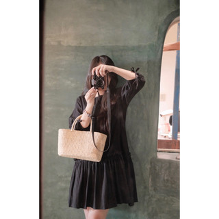 Tana dress - Đầm babydoll xô hoa tay lửng Ma Vie
