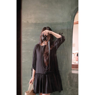 Tana dress - Đầm babydoll xô hoa tay lửng Ma Vie
