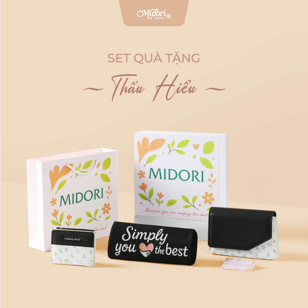 Set Bộ Hộp Quà Tặng NGỌT Tặng Sinh Nhật Bạn Gái Người Yêu Nữ Mẹ Valentine Tết | LOCAL BRAND MIDORI