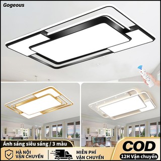 Đèn ốp trần GOGEOUS 90CM cỡ lớn đèn trang trí phòng ngủ đèn phòng khách siêu sáng có điêù khiển