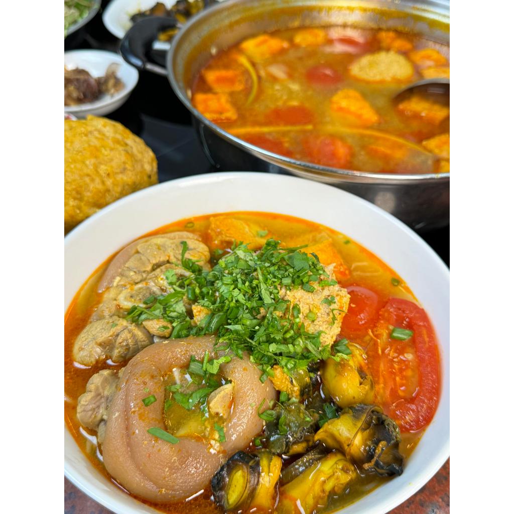 COMBO 2 Sốt Gia Vị Bún Riêu HiXOT hũ 220gram, nấu bún riêu cua/ tôm, lẩu riêu