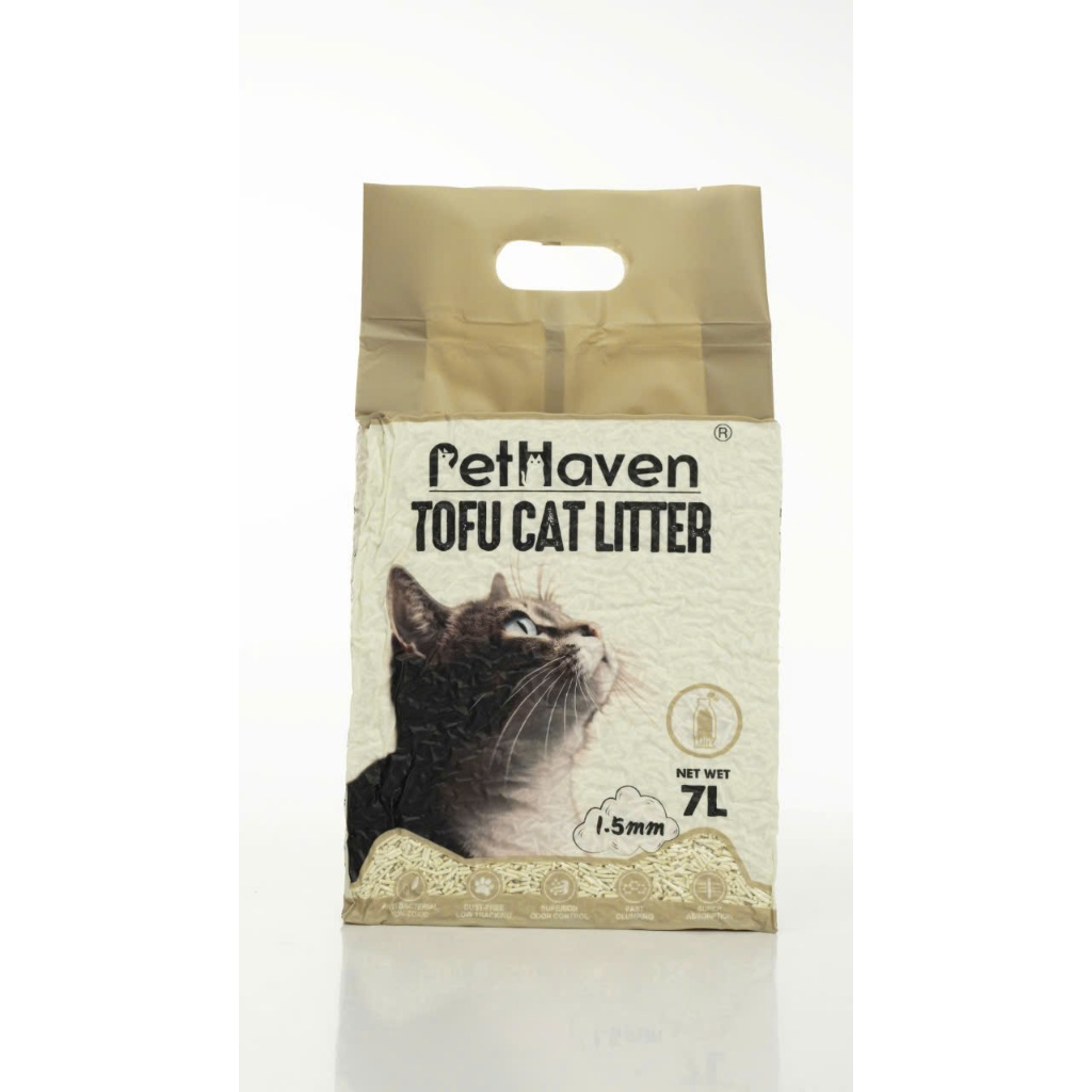Cát Vệ Sinh Đậu Nành PetHaven Gói 2.5kg Khử Mùi Vón Cục Nhanh Ít Bụi Có Thể Xả Bồn Cầu