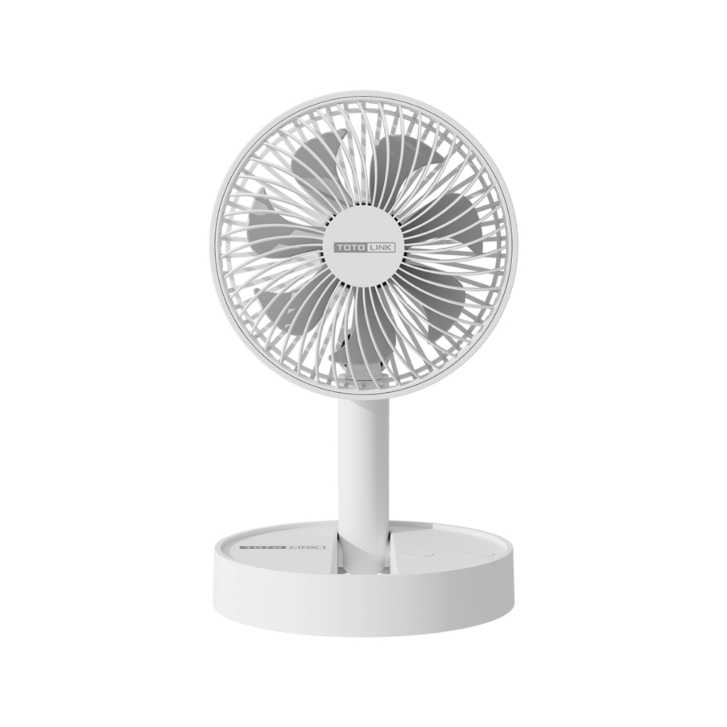 [HỎA TỐC] Quạt Sạc Mini Để Bàn Totolink Fan02 – Cổ Gập Linh Hoạt, Pin Trâu 1800mAh, Chạy Liên Tục 11 Giờ!