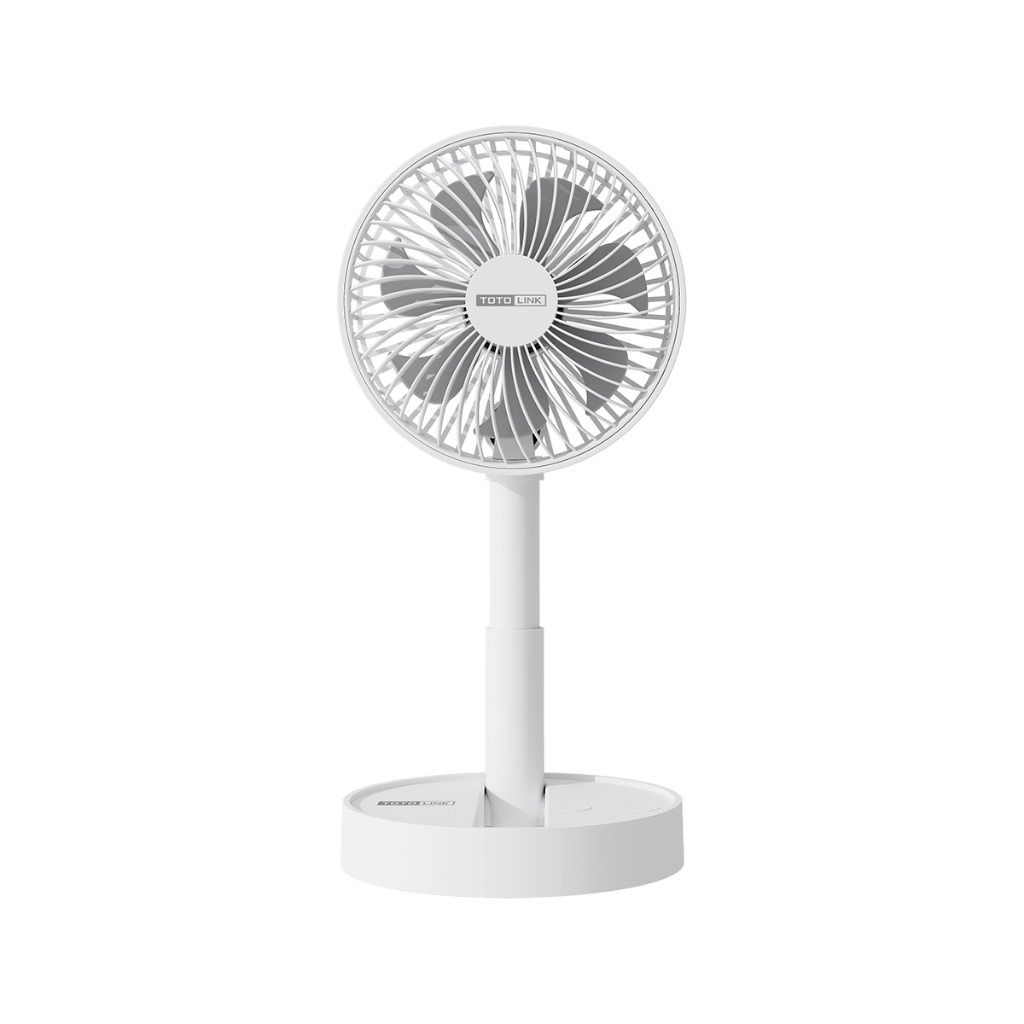 [HỎA TỐC] Quạt Sạc Mini Để Bàn Totolink Fan02 – Cổ Gập Linh Hoạt, Pin Trâu 1800mAh, Chạy Liên Tục 11 Giờ!