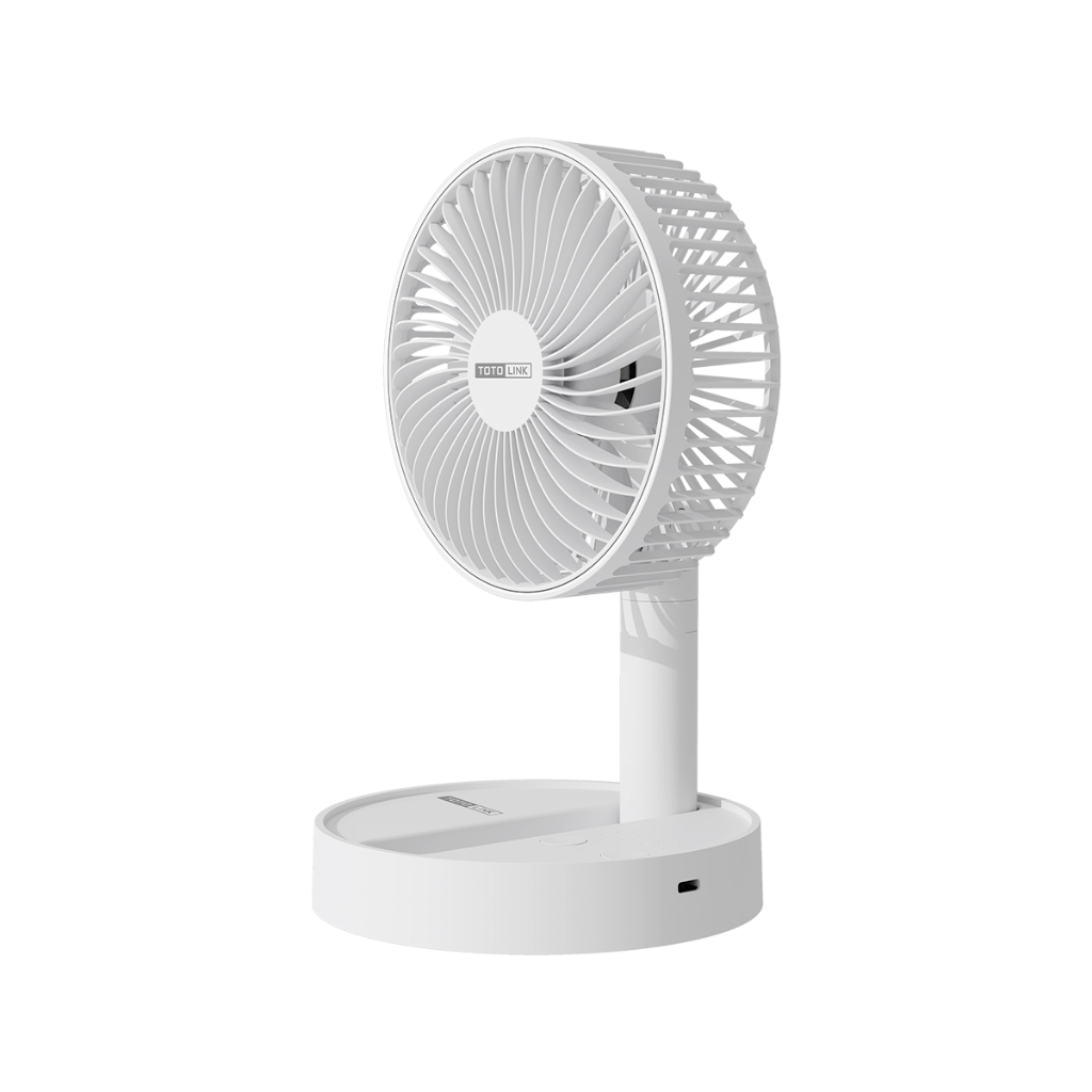 [HỎA TỐC] Quạt Sạc Mini Để Bàn Totolink Fan02 – Cổ Gập Linh Hoạt, Pin Trâu 1800mAh, Chạy Liên Tục 11 Giờ!