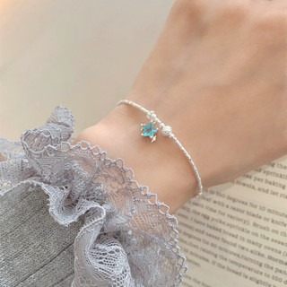 Lắc Tay Nữ Bạc 925 Charm Ngôi Sao Xinh Xắn Đốt Ống Tre Phá Cách – Vòng Tay Hàn Quốc Dễ Thương Dành Cho Nàng