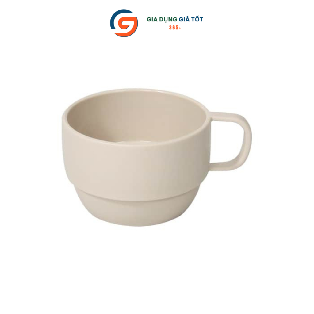 Cốc uống trà, cà phê, sữa có quai Ohana, cốc dáng tròn thấp uống nước màu pastel nhẹ nhàng