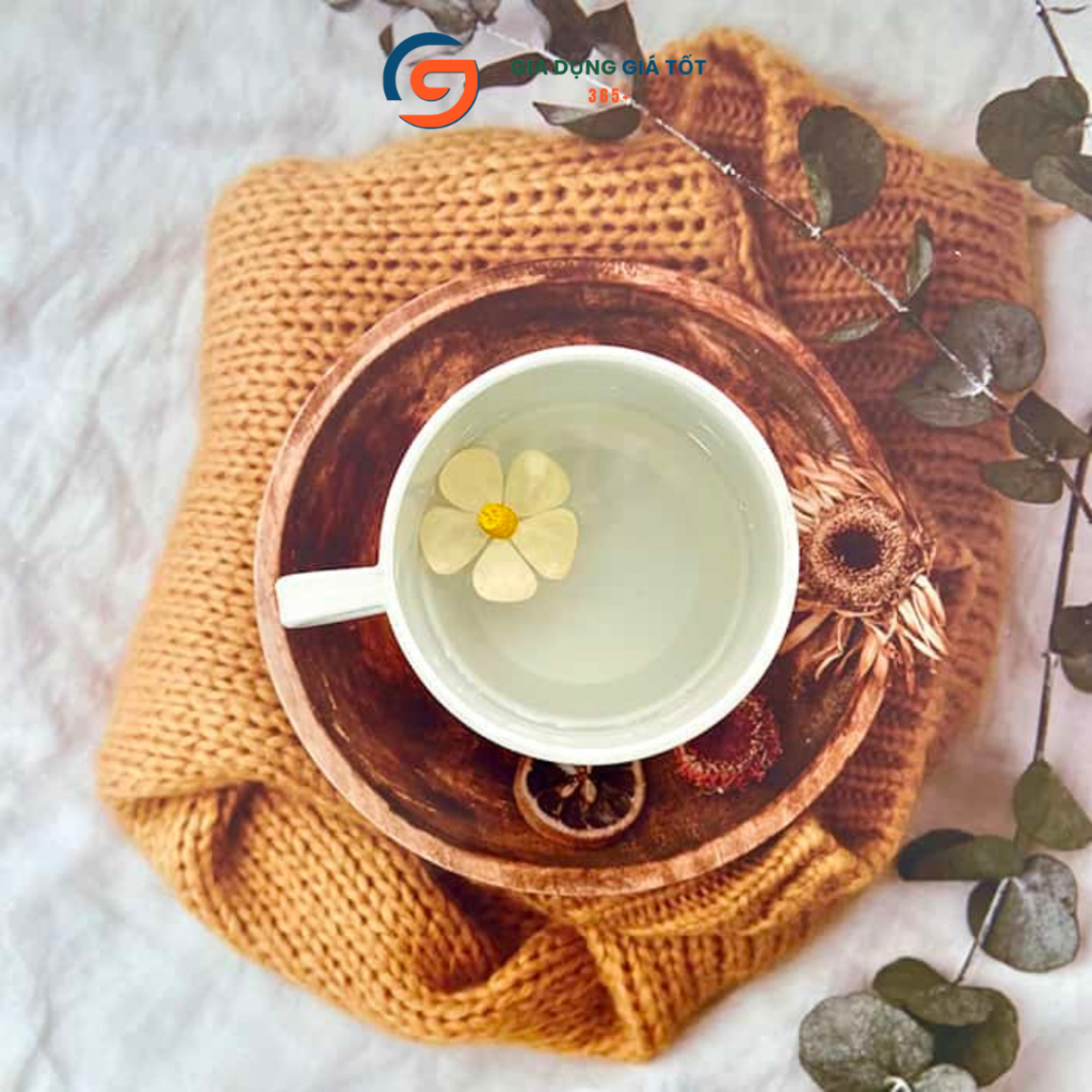 Cốc uống trà, cà phê, sữa có quai Ohana, cốc dáng tròn thấp uống nước màu pastel nhẹ nhàng