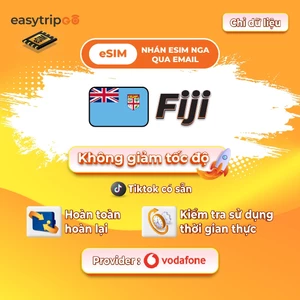 Easytripgo FIJI esim Dữ liệu roaming không giới hạn | 3-10GB 3-30GB | Dữ liệu du lịch tốc độ cao