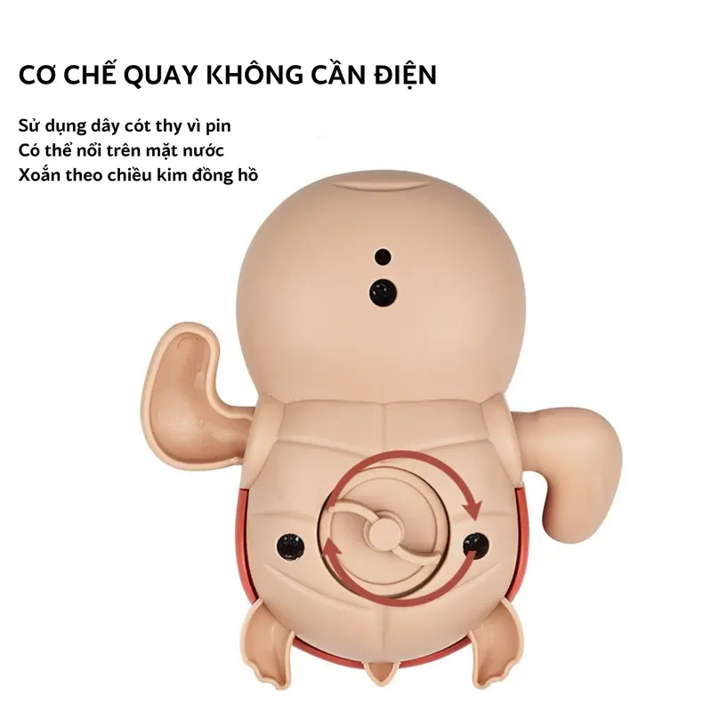 Bộ 9 Con Đồ Chơi Nhà Tắm Rùa, Cá Heo, Vịt Vặn Cót Ngộ Nghĩnh