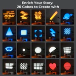 Đèn led decor chiếu sáng tích điện Zilfoto tạo hình kèm 20 tấm lọc sáng decor chụp ảnh, trang trí studio cực đẹp — ảnh 6