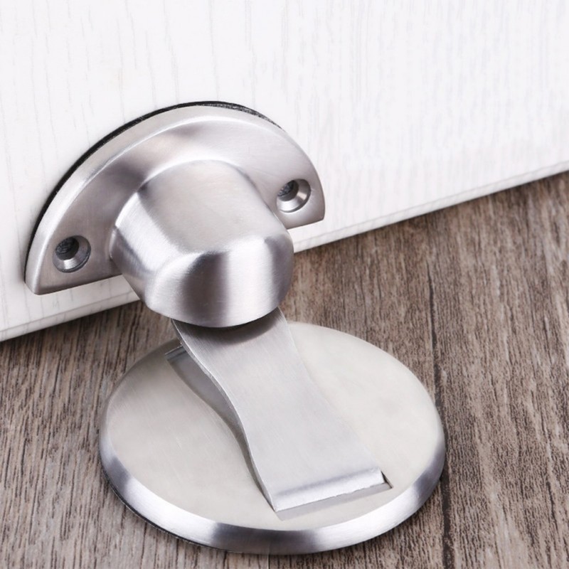 Chặn Cửa Hút Nam Châm Chống Va Đập, Giữ Cửa Chắc Chắn - Kèm Miếng Dán 3M Và Ốc Vít - Không Cần Khoan