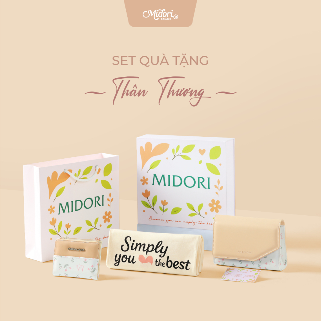 Set Bộ Hộp Quà Tặng Túi NGỌT Tặng Valentine Tết Sinh Nhật Bạn Gái Thân Người Yêu Nữ Mẹ | MI MIDORI