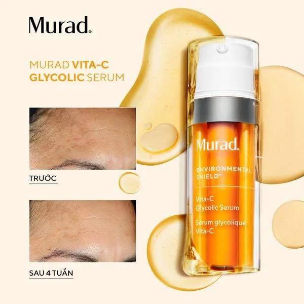 Serum vitamin C MURAD Vita-C Glycolic Brightening Serum dưỡng trắng da Murad 30ml