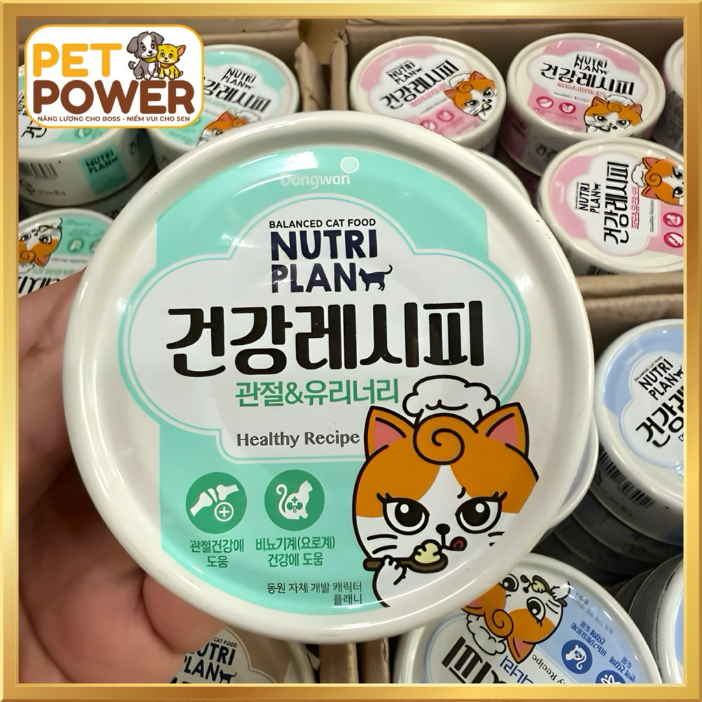 Pate Hàn Quốc Nutri Plan Healthy Recipe Hỗ Trợ Chức Năng cho Mèo - 90g