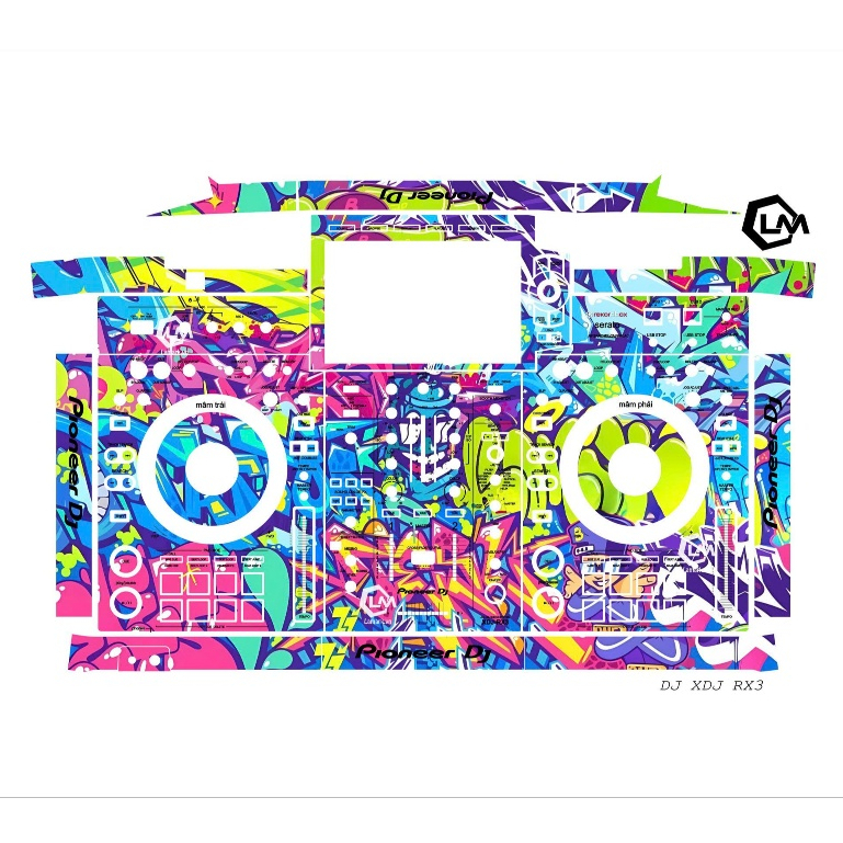 Tấm Dán Skin DJ XDJ RX3, Skin In Theo Yêu Cầu IB Shop Để Gửi Mẫu