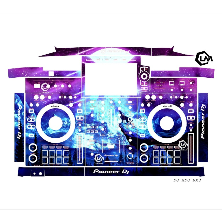 Tấm Dán Skin DJ XDJ RX3, Skin In Theo Yêu Cầu IB Shop Để Gửi Mẫu