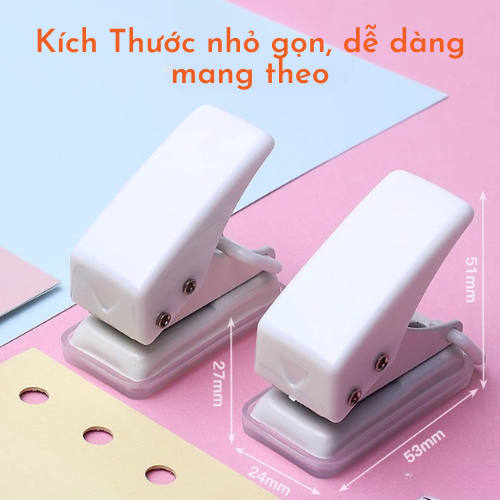 Đồ Bấm Lỗ Giấy Đơn KW-Trio 92A0, Dụng Cụ Bấm Lỗ Tròn Trên Giấy 1 Lỗ,  Đồ Đục Lỗ Giấy Sổ Còng 1 Lỗ