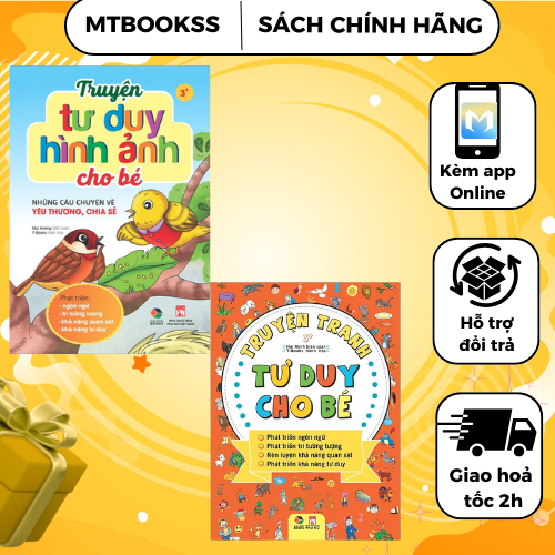 Combo Sách - Truyện Tranh Tư Duy Cho Bé + Những Câu Chuyện Về Yêu Thương, Chia Sẻ