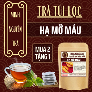 Trà Hạ Mỡ Máu - Minh Nguyên - Mỡ Máu, Mỡ Thành Mạch, Phòng Tai Biến, Ổn Định Huyết Áp - Túi 50 lọc