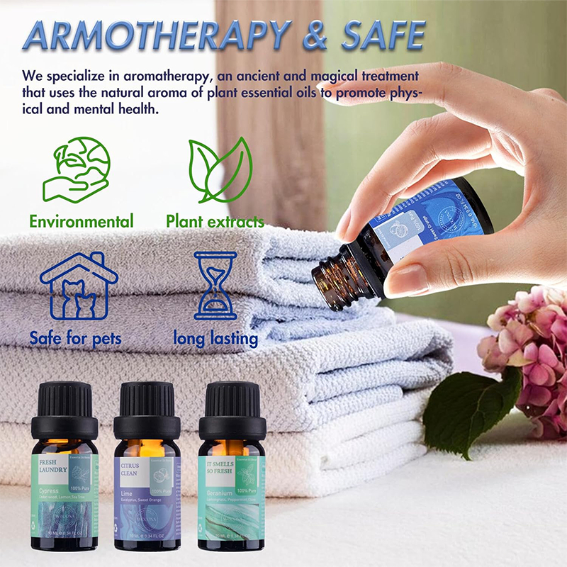 WECONA  100% Tinh dầu thiên nhiên 10ml * 6 Thương hiệu cao cấp nhập khẩu