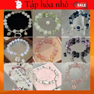 Vòng Tay hạt Thuỷ tinh Pha Lê Cho Nữ May Mắn Tua Rua Vòng Tay Phụ Kiện Trang Sức