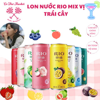 (COMBO 5 VỊ) Nước Trái Cây Lên Men Rio Cocktail Mix Vị Dạng Lon 330ml – CÔ THƯ MARKET