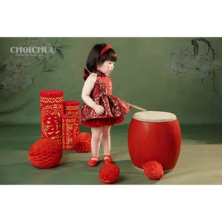 Bờm Tóc Trơn Basic Cho Bé Gái ChoiChuu Màu Đỏ Đô, Vàng, Xanh Dễ Dàng Phối Đồ Xinh Xắn, Đáng Yêu