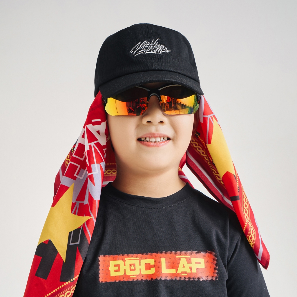 Mũ lưỡi trai in cờ đỏ sao vàng unisex trẻ em CANIFA S 3AA25S001