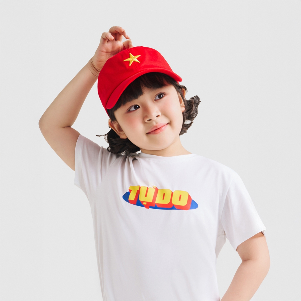 Mũ lưỡi trai in cờ đỏ sao vàng unisex trẻ em CANIFA S 3AA25S001