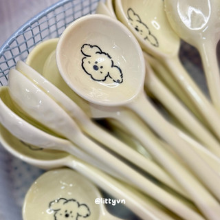 thìa gốm tone màu pastel xinh xinh — LITTY LITTY