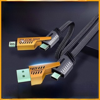 Cáp sạc nhanh 4-in-1 đa năng pd 65w (dây kéo hai đầu)