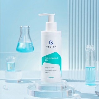 Sữa Rửa Mặt Dạng Bọt AHA Geltek 150ml - Sạch Sâu, Mờ Mụn, Kiềm Dầu, Da Mịn Màng