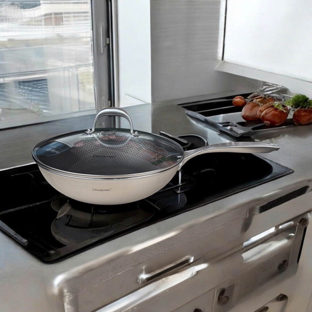 Chảo Tổ Ong Chockmen Kèm Nắp Kính