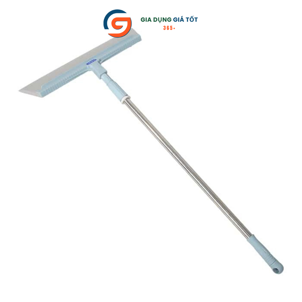 Cây gạt nước lau kính dài Ohana - cán inox rút gọn, đầu gạt silicon, cây gạt kính cửa sổ siêu sạch