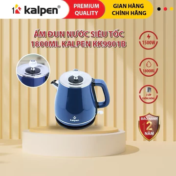 Ấm siêu tốc KALPEN, ấm nắp rời siêu tốc, ấm siêu tốc, ấm đun nước, ấm siêu tốc KALPEN, ấm nhiều màu kk9901