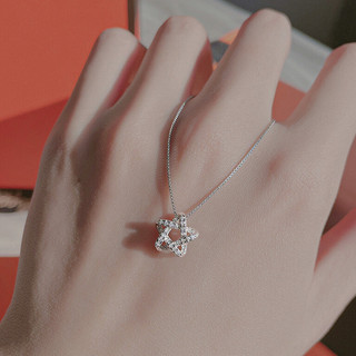 Vòng Cổ Ngôi Năm Cánh Bạc 925 Phong Cách PJN Dây Chuyền Ngôi Sao Đính Đá Thời Trang Phong Cách