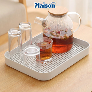 Khay úp ly cốc, Khay trà nhựa PP cao cấp 2 lớp chịu nhiệt MAISON, Khay đựng đa năng phong tiện ích cho gia đình