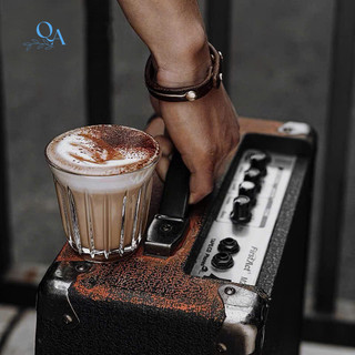 Ly thủy tinh dáng loe sọc chuyên dụng cho CÀ PHÊ, CAPUCHINO, ESPRESSO chịu nhiệt phong cách Châu Âu