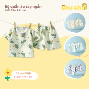 Bộ đùi mùa hè cho bé từ 6-22kg, vải đũi mịn mát mẻ